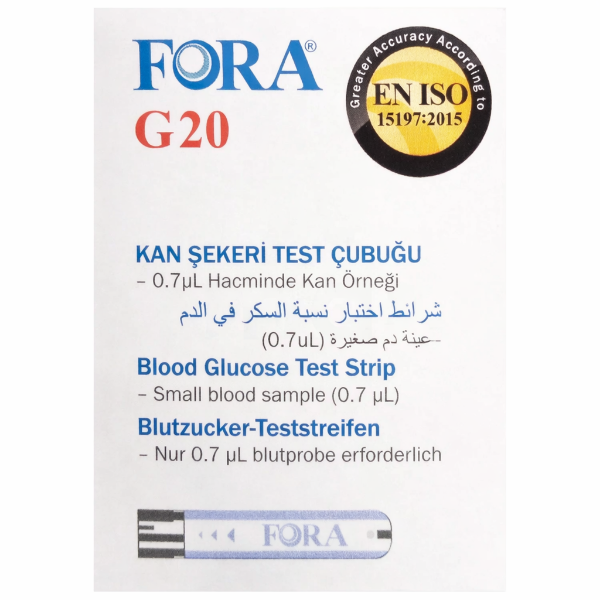 Fora G20 Kan Şekeri Test Stripi 50'li